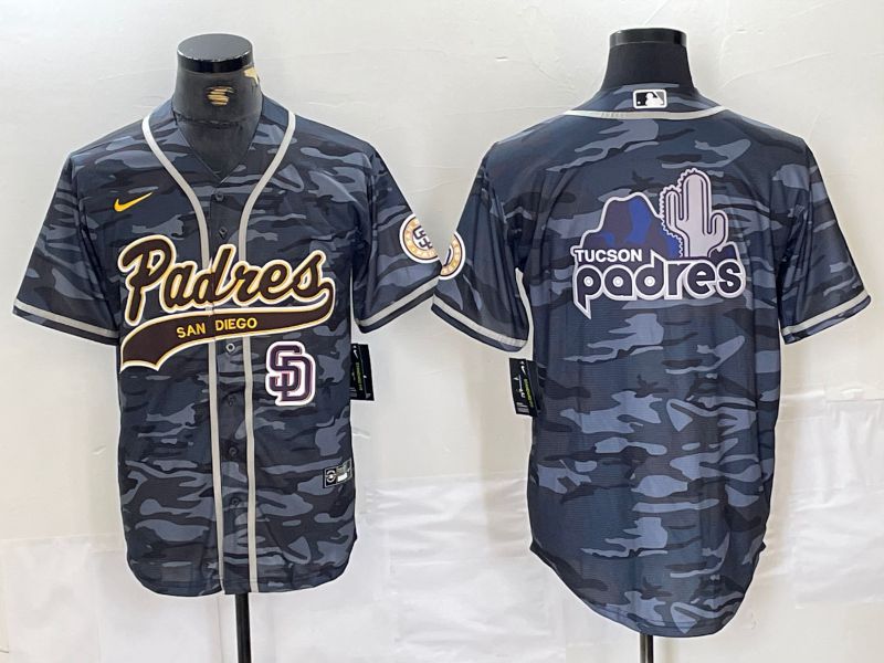 Men San Diego Padres Blank Camo Jointly 2024 Nike MLB Jersey style 7